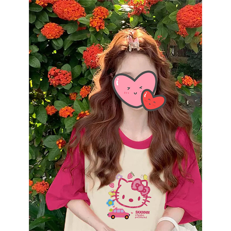 初中生体恤少女12大童15学生高中打底衫夏季学生宽松短袖t恤上衣