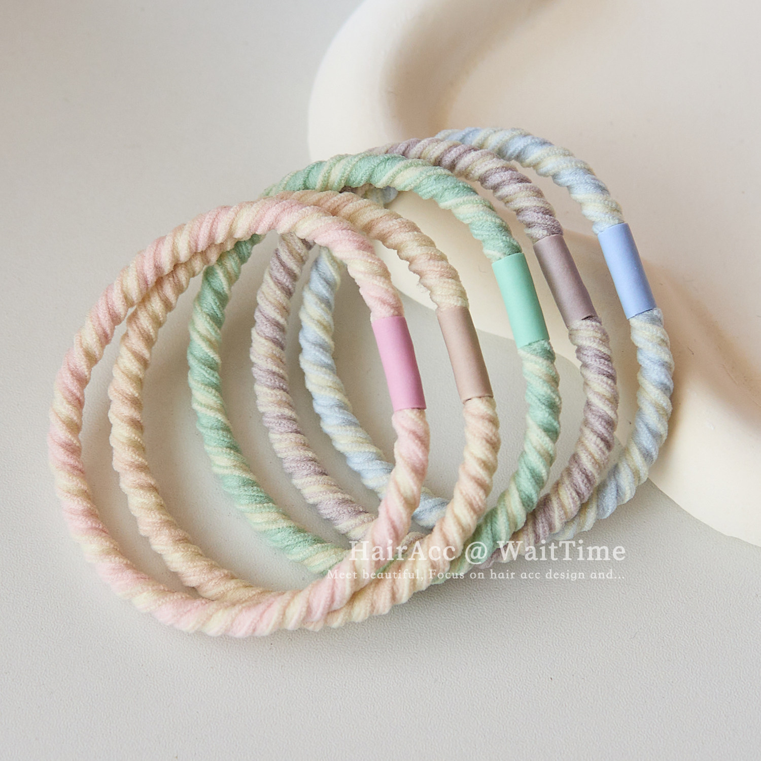 韩版小清新高弹力发圈女扎头发橡皮筋高马尾头绳耐用发绳皮套发饰