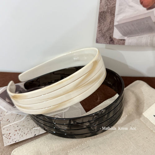 韩国气质老钱风醋酸板材发箍