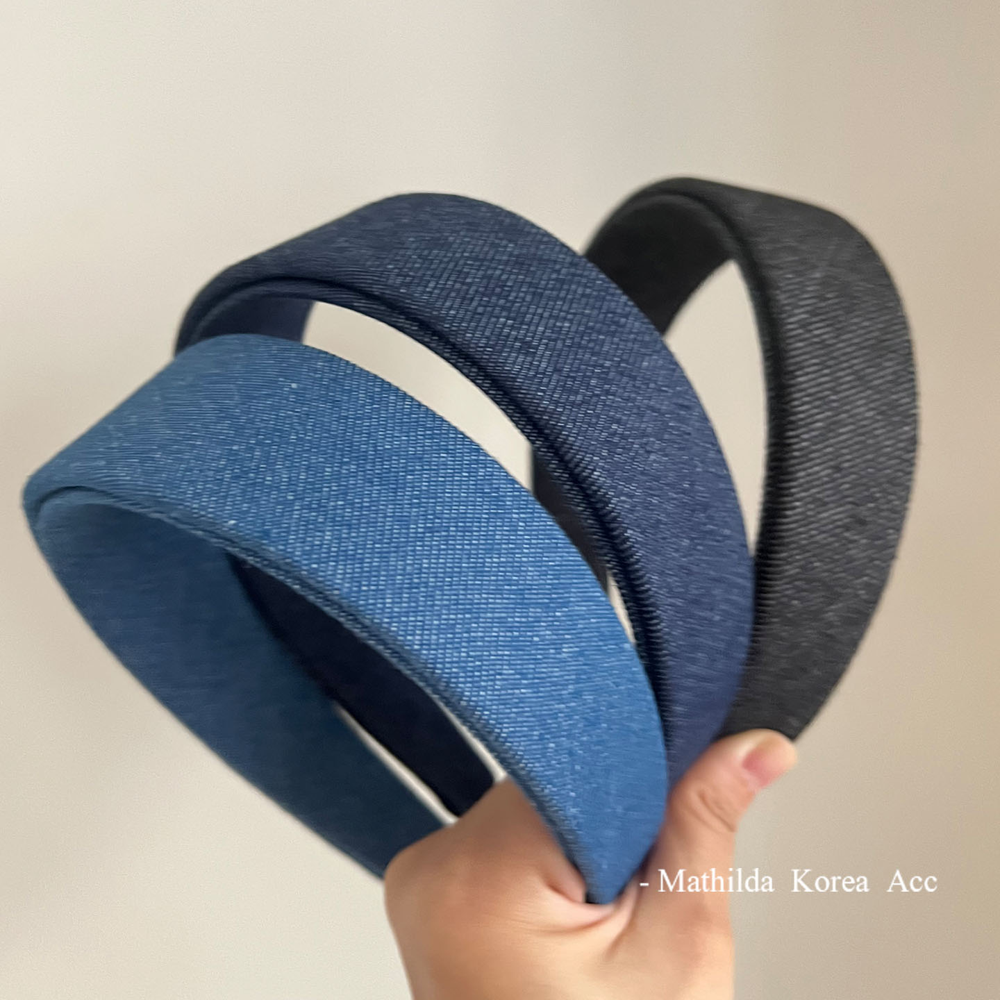 韩国牛仔系列双层质感发箍