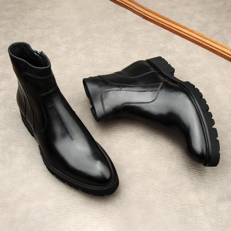新款英伦风切尔西靴男套筒商务