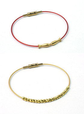 超细1MM细穿珠手绳小孔细孔金珠金豆豆串珠手链DIY配件红绳女简约