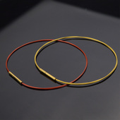 超细脚链女不掉色钛钢脚绳红绳简约个性 可穿金珠夏天配饰品韩版 潮