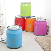 按压式 可乐罐厨房卧室客厅卫生间纸篓 垃圾桶有盖塑料家用创意时尚