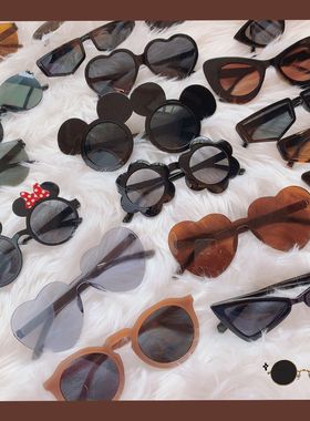 墨镜个性风小众情侣镶钻太阳镜