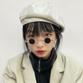 超小框圆形复古墨镜男女款 迷你小圆框太子镜汉奸眼镜嘻哈太阳镜