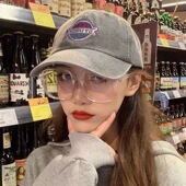 网红同款 潮男防辐射抗蓝光疲劳近视眼睛 透明眼镜框架女ins韩版