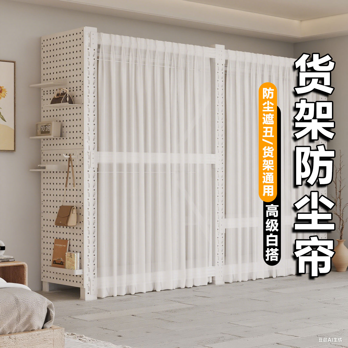 货架防尘帘简约百搭美观时尚