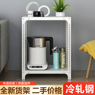 货架多层置物架货架超市仓储重型角钢一体靠墙自己组装超强承重