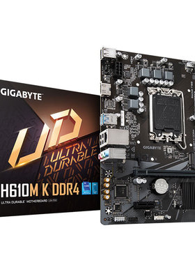 技嘉H610M-K DDR4主板适用12100F/12400F/13400F/12490F/14400F