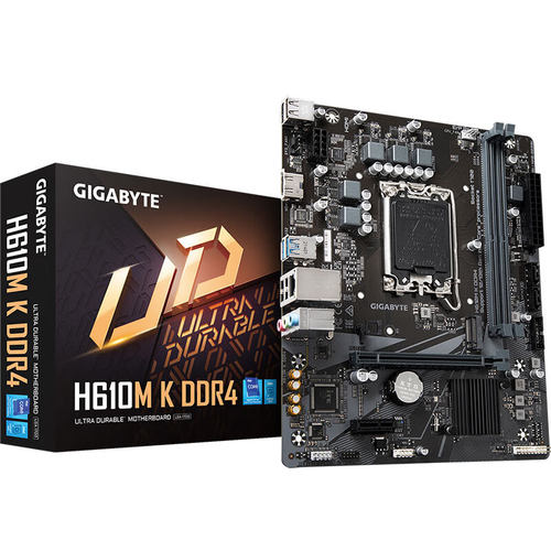技嘉H610M-K DDR4主板适用12100F/12400F/13400F/12490F/14400F