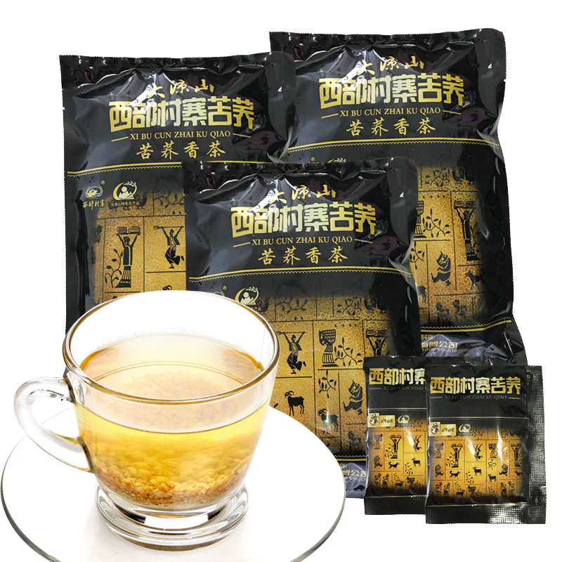 四川大凉山特产西部村寨苦荞香茶500g*3正品 原产地直发 浓香花茶