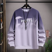 春秋季 潮 15岁初中学生圆领卫衣13大童衣服运动套装 长袖 t恤男孩12