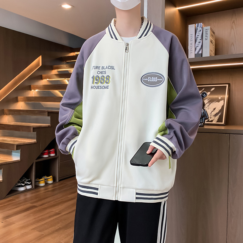 13青少年春秋季外套12岁男孩大童14夹克上衣15初高中学生棒球服16