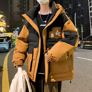 冬季羽绒棉服外套13岁男孩14初高中学生棉衣15胖青少年大童棉袄厚