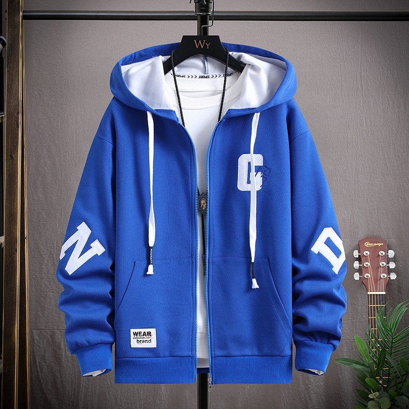 春秋季青少年连帽卫衣12岁男孩运动开衫外套13初中学生15大童秋装