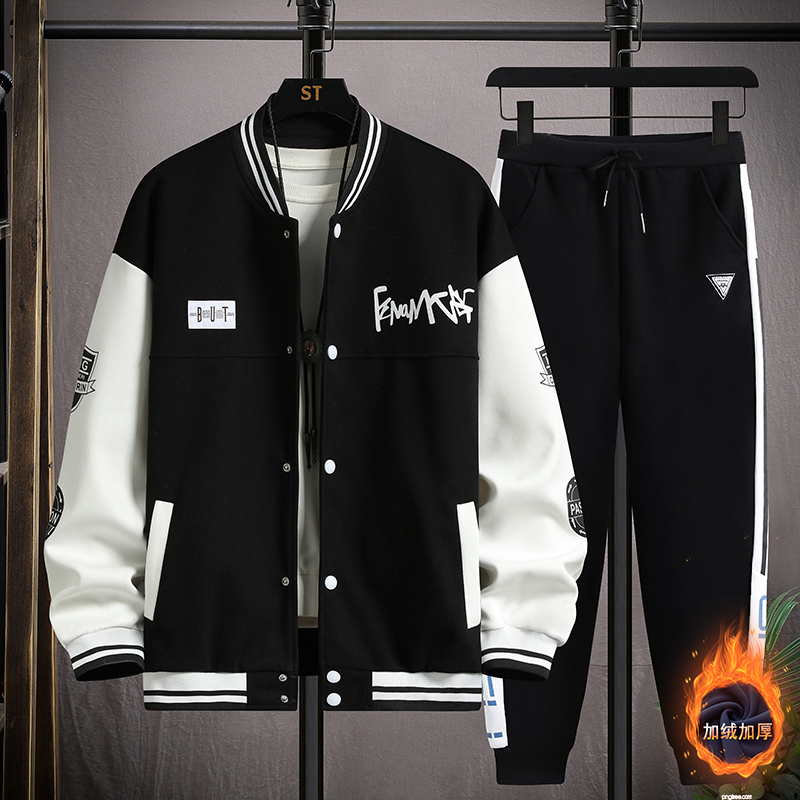 13青少年外套男春秋装12岁初中小学生15男孩纯棉棒球服14大童套装