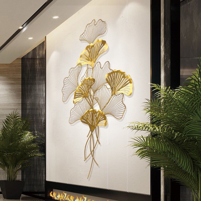 客厅墙上装饰品铁艺银杏叶挂饰卧室沙发背景墙饰挂件玄关立体壁饰|ruв категории Домашний быт, роспись - от Buy2taobao.com для оказания профессиональной услуги покупки агента Taobao
