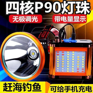 P90头灯强光超亮大光斑远射