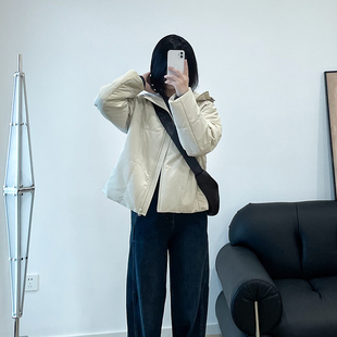 轻盈不厚重 暖呼呼 绵羊毛填充连帽拉链防水防风保暖户外外套秋冬