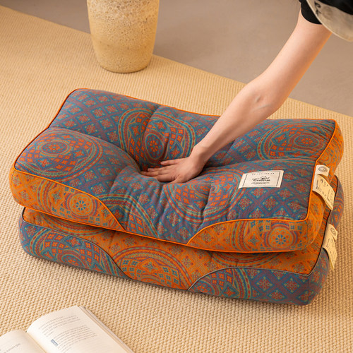 全棉双层纱立体护颈椎枕芯一对