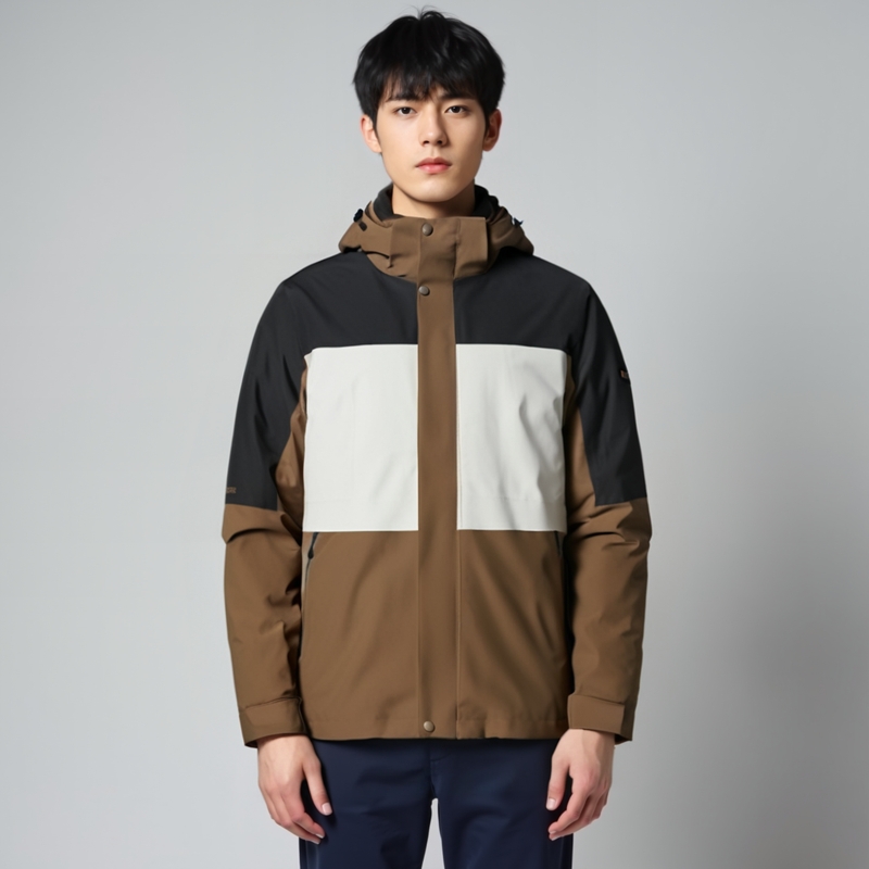 C242494030秋冬正品Cantorp肯拓普户外羽绒两件套冲锋衣男三合一