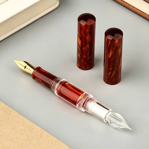末匠MAJOHN N15花体英文软弹书法尖玻璃尖钢笔copperplate ES ER