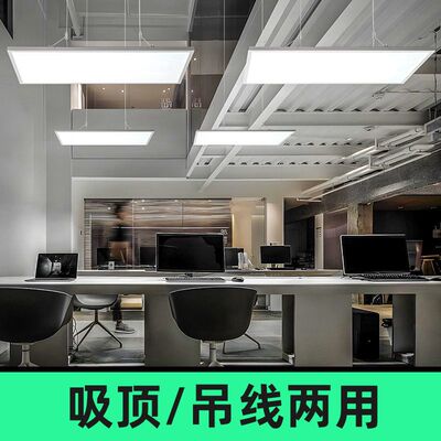 工程led灯明装平板灯600600直发光面板灯厨房办公室商用照明轻便