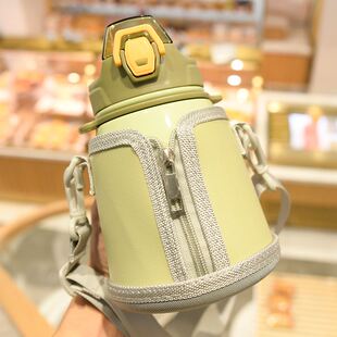 戴茗瓷大肚杯杯套保温杯保护套通用款大肚保温杯套皮质水壶套斜