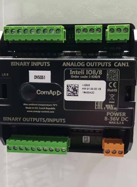 原装ComAp科迈扩展模块控制器inteli IO8/8模拟输入8-36V DV5051