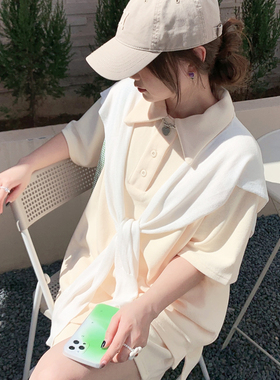 韩剧女主白色冰丝披肩女