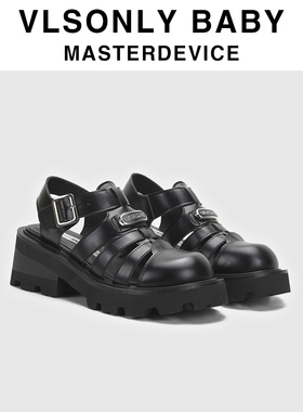 2025年夏季新款迪丽热巴同款复古罗马凉鞋女包头镂空松糕厚底猪笼