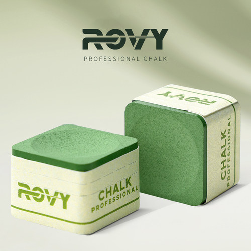 Rovy巧克粉台球杆专用无尘擦粉
