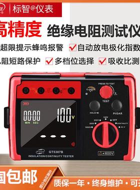 标智GT5306A绝缘兆欧表电阻测试电缆绝缘测试电子摇表兆欧表1000V