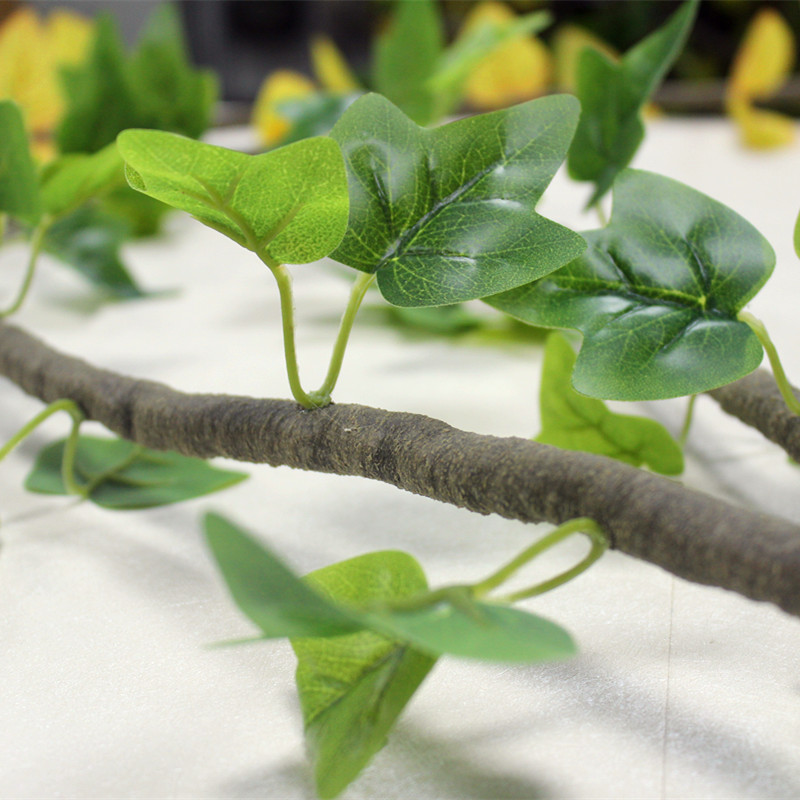 爬山虎仿真绿植挂藤条缠绕垂吊藤蔓花藤吊顶绿色叶欧式墙植物装饰