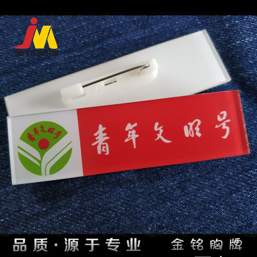 中国文明号青年志愿者标志爱心胸章 纪念徽章定制 手形别针胸针