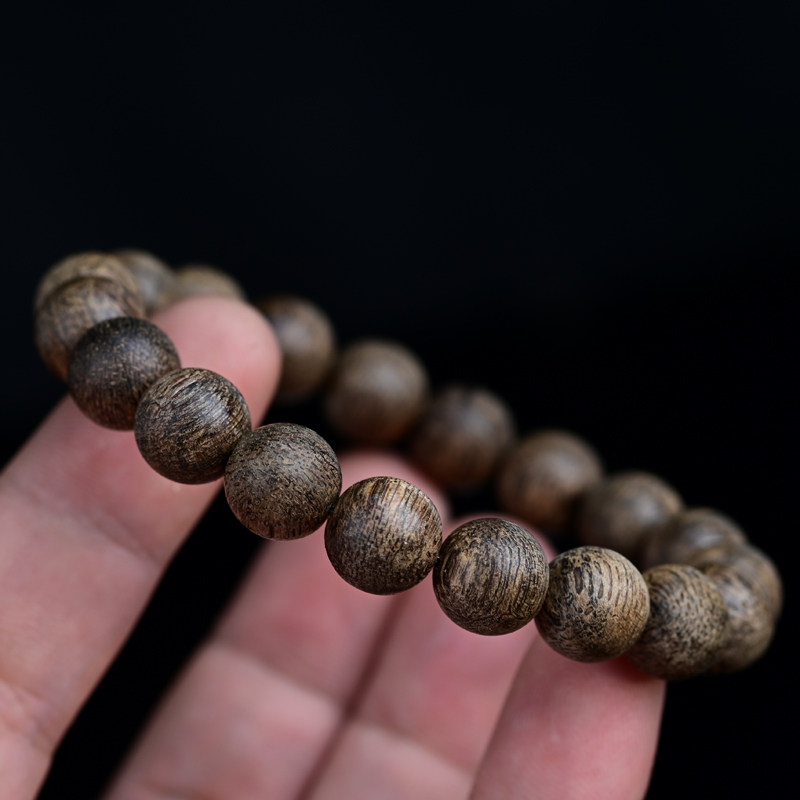 天然正区达拉干沉香手串10mm佛珠念珠7.98克男女款手链甜香蜜乳香