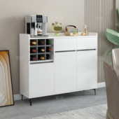 实木轻奢餐边柜客厅储物柜餐厅酒柜酒格靠墙收纳柜过道玄关隔断柜