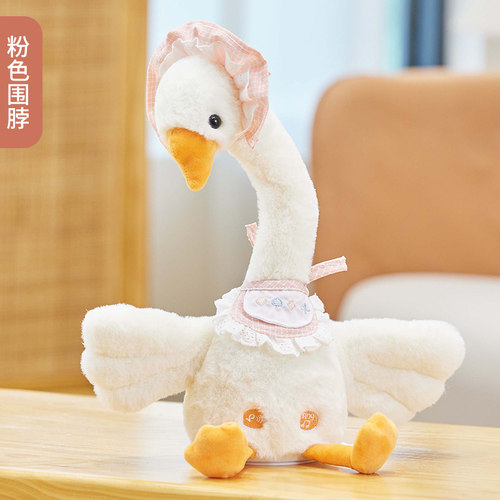 快乐音符会学说话的鹅毛绒玩具