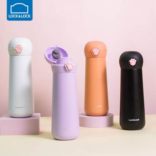 乐扣喵喵杯萌趣304不锈钢