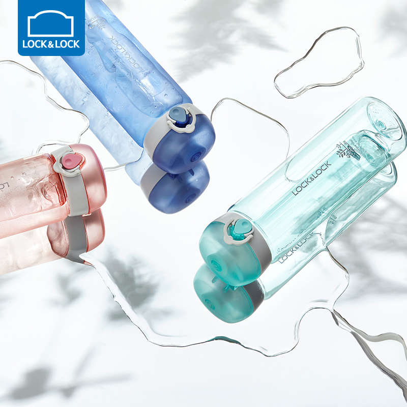 ÀÖ¿ÛÀÖ¿Û Ò»¼üʽËÜÁÏÔ˶¯Ë®±»§Íâ±ãÐ¯ËæÊÖË®ºøÑ§Éú 550ml HLC645