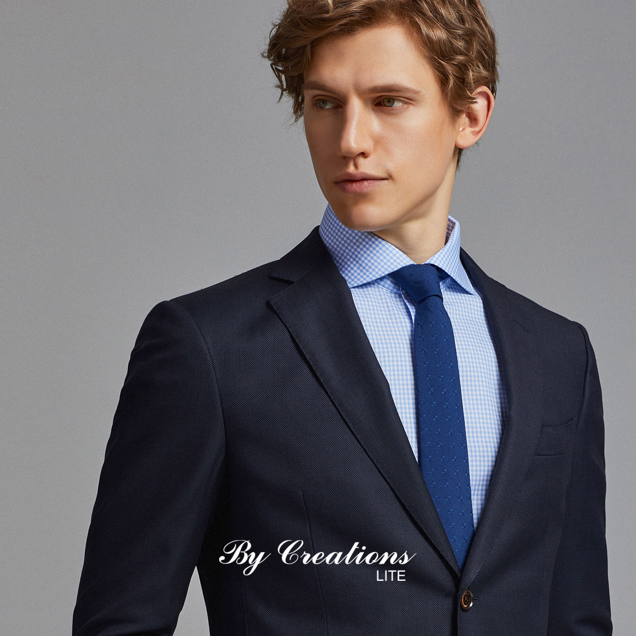 ByCreations 柏品 泰尼亚面料纯羊毛西装 男士商务西服外套单西