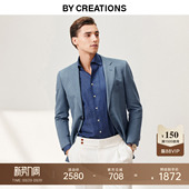 外套男春新品 柏品亚麻西装 商务休闲羊毛单西服上衣 意大利VBC