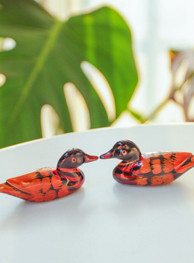 zakka迷你动物树脂工艺品小鸭子