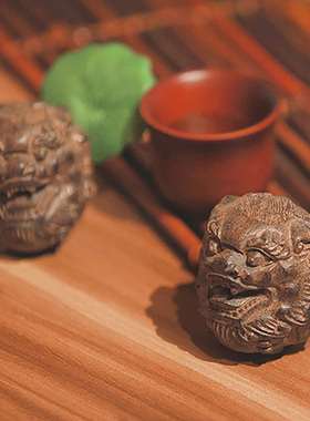 木质手把件貔貅雕刻工艺品摆件