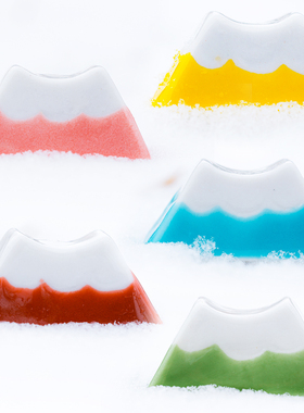 日式富士山陶瓷筷架摆件送礼