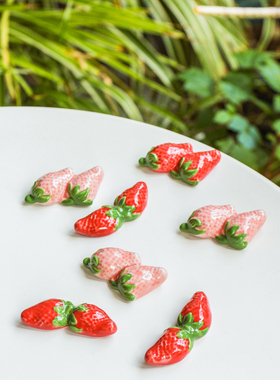 水果桌面摆件陶瓷装饰可爱