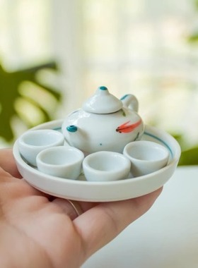 微型迷你袖珍功夫童子套装茶具