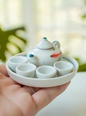 微型迷你袖珍功夫童子套装茶具