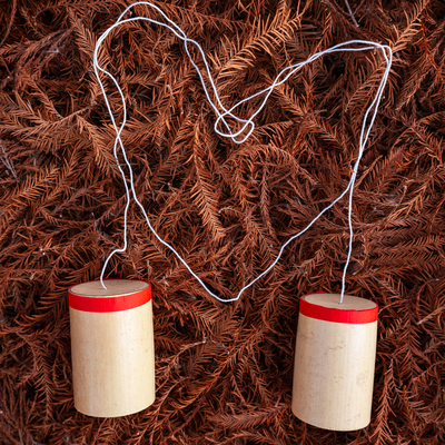 竹制DIY传话筒材料包科学实验